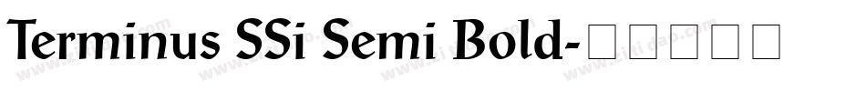 Terminus SSi Semi Bold字体转换